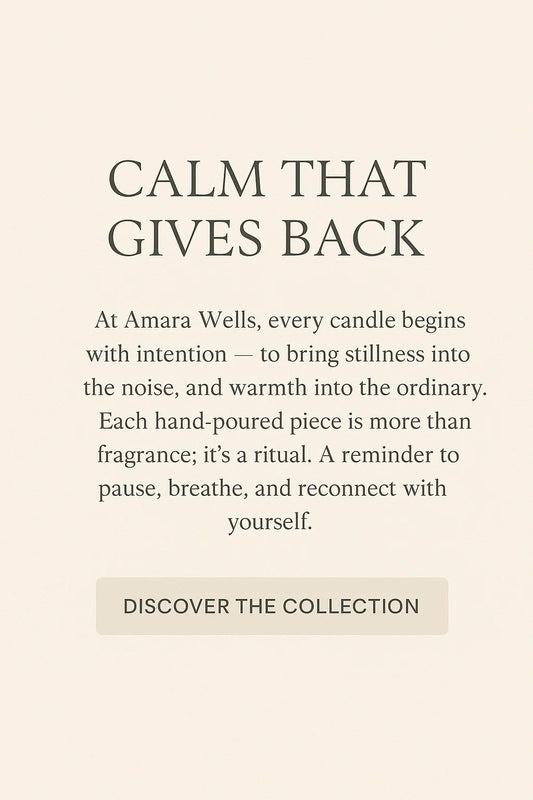 Calm that gives back - amara wells -UK