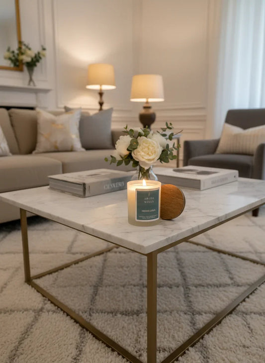 Fresh Linen 30cl soy wax candle - Amara Wells